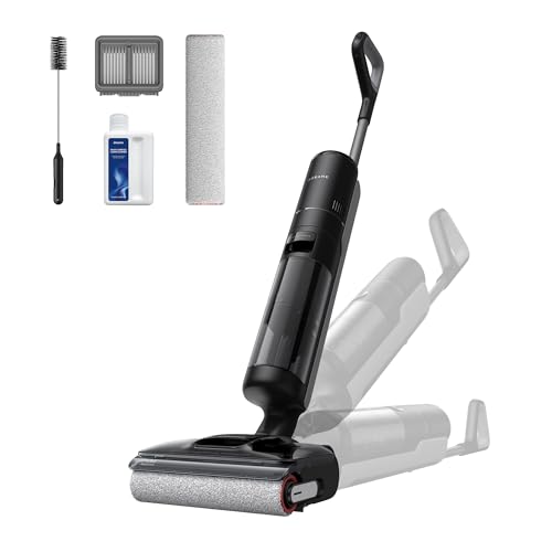 DREAME H12 Pro FlexReach Wet Dry Vacuum Cleaner, 0 Tangle Cordless Vacuum Mop All-in-One for Hard Floors, 180° Lie-Flat