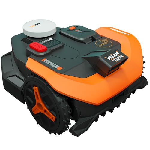 WORX Robot Lawn Mower for 1/2 Acre, No Perimeter Wire, WR320 | Landroid Vision Cloud with AI Obstacle Avoidance, RTK Clo